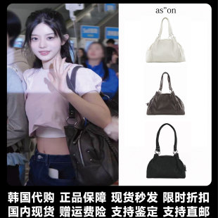代购 现货 李茶仁同款 朴敏珠 ason机车风PU单肩包流浪包 Minju