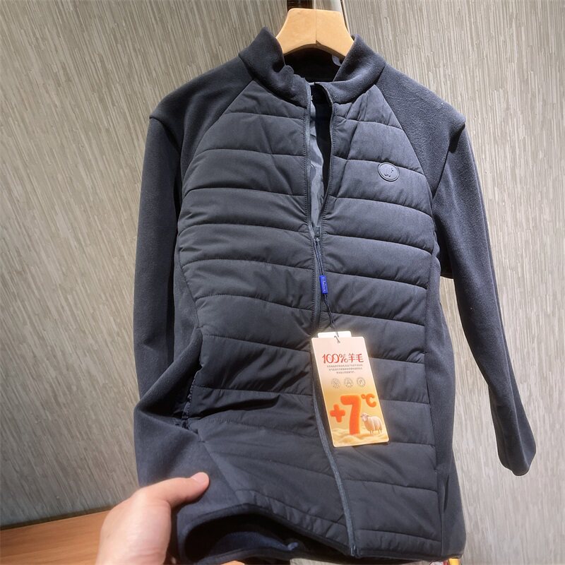 糕品质 男士秋冬新品  羊毛材质 叉肩袖立领夹克外套