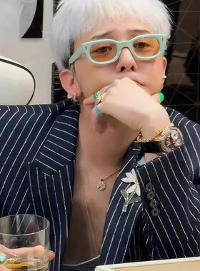 GD权志龙同款百搭墨镜男款韩版痞帅潮流复古窄框小方形太阳眼镜女