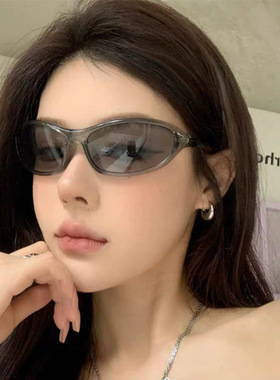 jennie同款灰色发箍墨镜女2026新款高级感显脸小太阳眼镜防紫外线