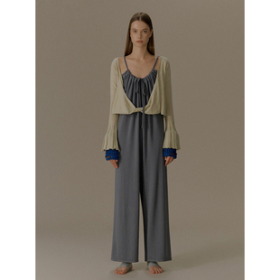 o cloche code 25AW秋冬新品 设计感纽结纯色外搭羊毛上衣女小众