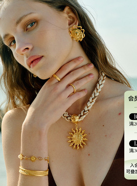 MONSECRET 25SS新品 破晓项链设计感choker循迹手链逐日耳坠长款