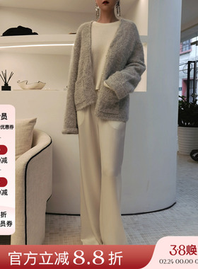 正品授权VIKTORIACHAN22秋冬新品毛衣开衫套装休闲舒适