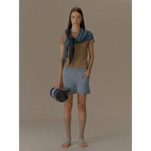 o cloche code 25AW秋冬新品 撞色拼接羊绒三角巾围巾小众配饰