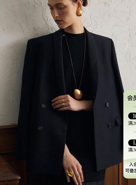 MONSECRET 25SS新品 可调节羊皮绳项链轻奢原创设计项链 小众耳钉