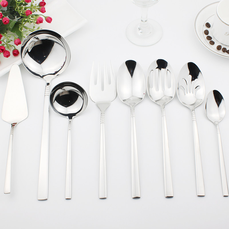 出口西餐具karaca18/10不锈钢西餐勺大小汤勺家用分餐勺餐厅商用