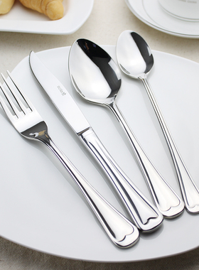 出口荷兰sola18-10不锈钢西餐具刀叉勺子酒店西餐厅牛排刀叉家用