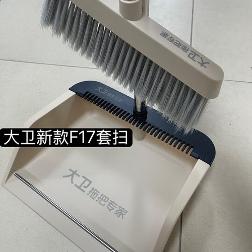 大卫扫把簸箕套装F17带梳理刷