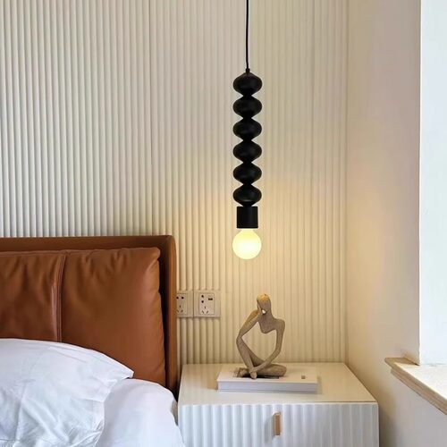 可升降包豪斯葫芦卧室床头小吊灯高级感轻奢玄关阳台设计师吊线灯