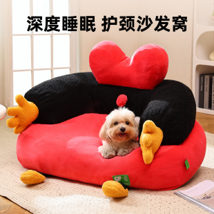 通用中小型犬睡觉安全感宠物猫咪可躺可睡沙发床2025新款 狗窝四季