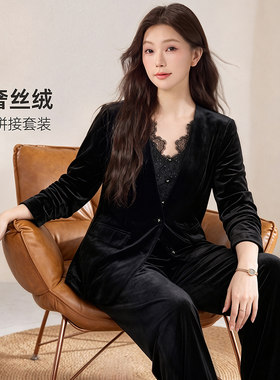 MsShe大码女装套装刺绣蕾丝