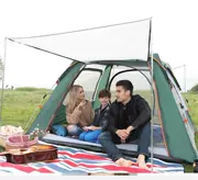 Lều ngoài trời 2 người đôi lều tự động cắm trại ngoài trời lều tốc độ mở lều ngoài trời cabin không khí giường - Lều / mái hiên / phụ kiện lều