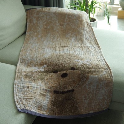 纯棉纱布浴巾可爱卡通多功能毯子夏季盖毯沙发巾车载P毯子80*160c