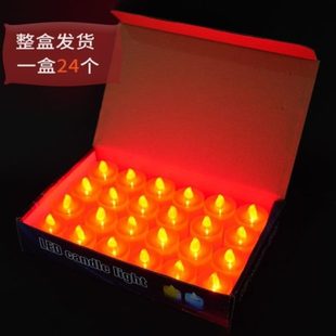 仿真环电池电子上清送 烛 LED电子蜡烛坟 明 用品节灯灯保祭祀式
