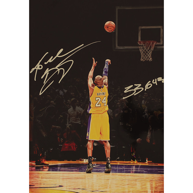 科比最后一投画报nba篮球明星复古牛皮纸海报宿舍壁纸贴画装饰画