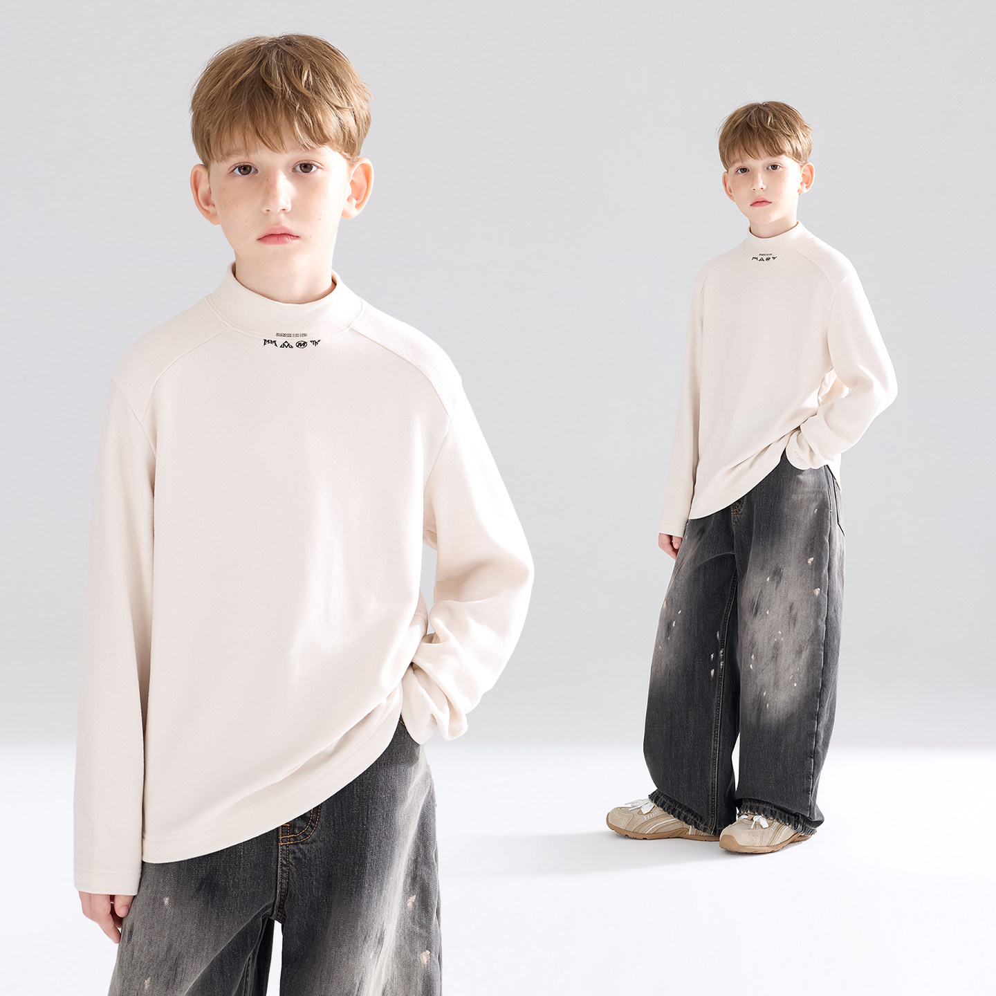 【宁儿粉丝专享】潮牌小字母打底衫恒温发热男童冬款,童装/婴儿装/亲子装,T恤,淘宝优惠券,粉丝福利购,淘宝优惠卷