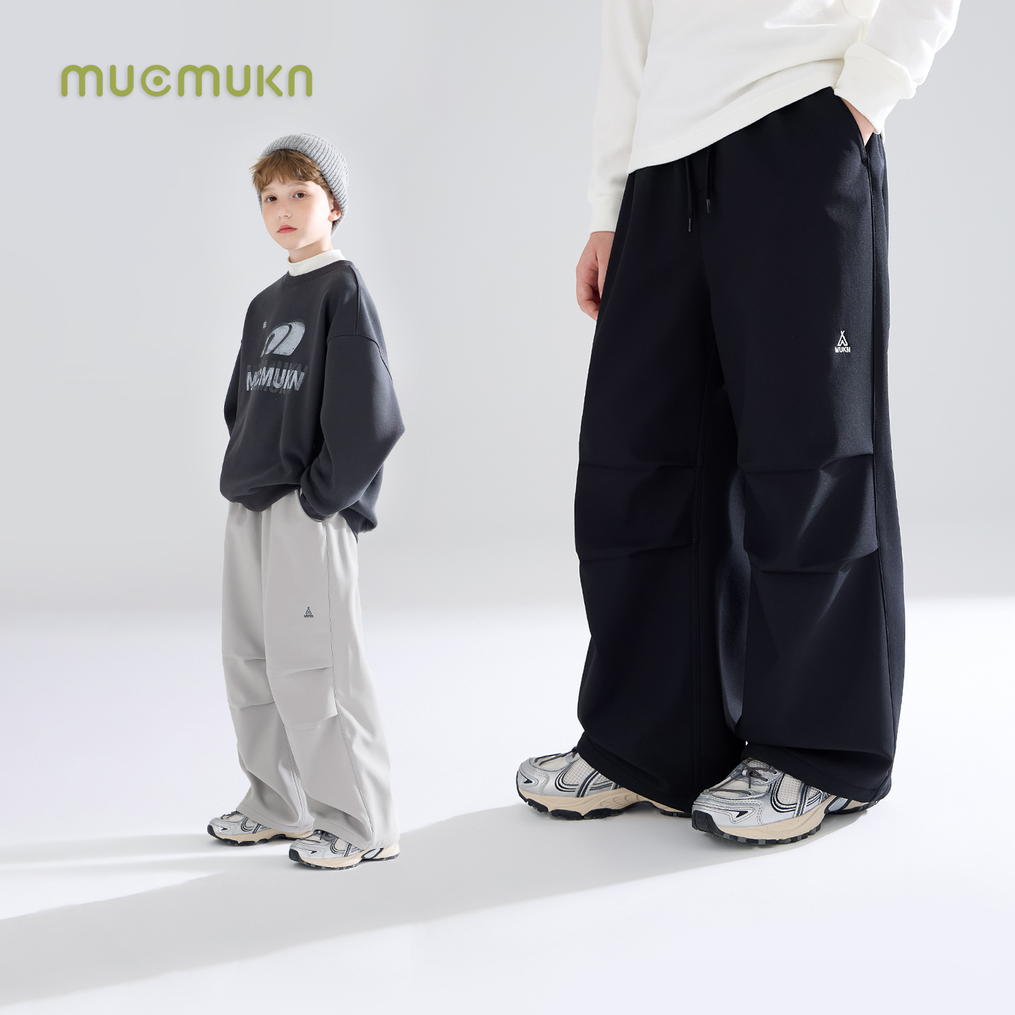 【吉娜粉丝专享】户外防风防水加绒工装裤可抽绳休闲男童冬新