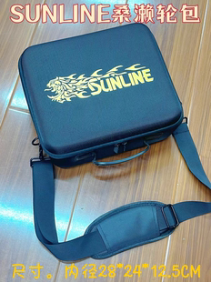 新款桑濑鱼轮收纳包大容量收纳盒路亚鱼线轮专用水滴轮鼓轮包