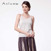 Anlom t恤女 桑蚕丝女背心吊带百搭内搭无袖 娅奴夏季 专柜正品