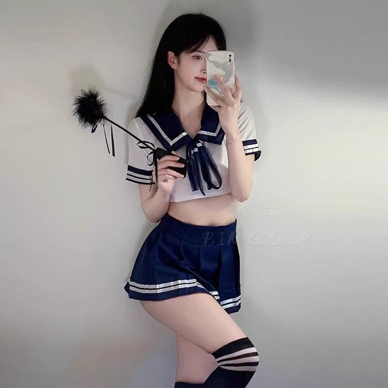性感学生夏纯欲JK制服套装cos夜店学院风水手服床上房事免脱套装
