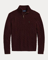 RALPH LAUREN men's semi-zipper sweater, wool and cashmere, the same style as Chen Weiteng, direct mail from the United States thumbnail 7