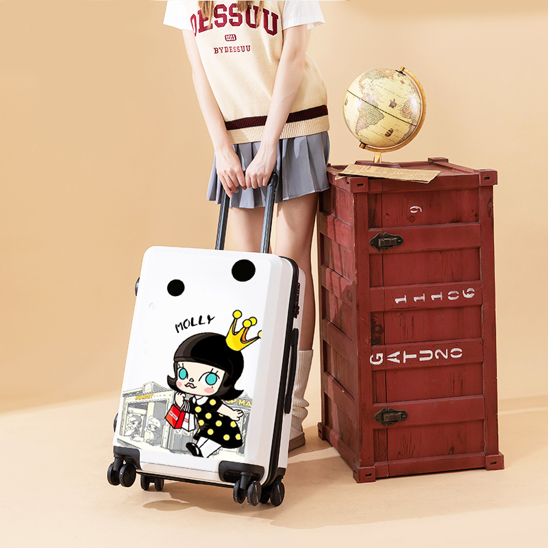 卡通拉杆行李箱女20寸日系小型拉杆箱24寸学生女旅行箱密码登机箱