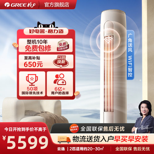 格力新能效2匹变频冷暖智能空调