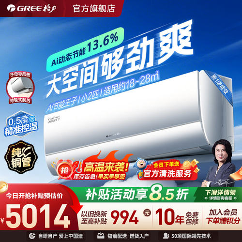 小2匹纯铜管Ai节能
