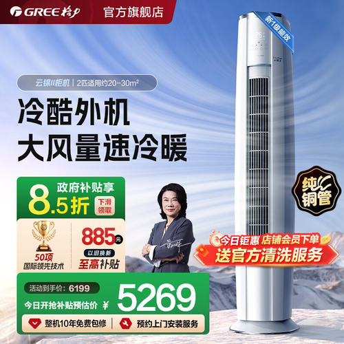 格力一级变频2匹净菌自洁空调