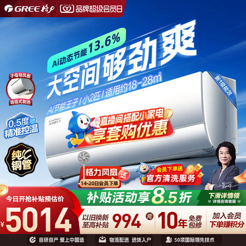 小2匹纯铜管Ai节能
