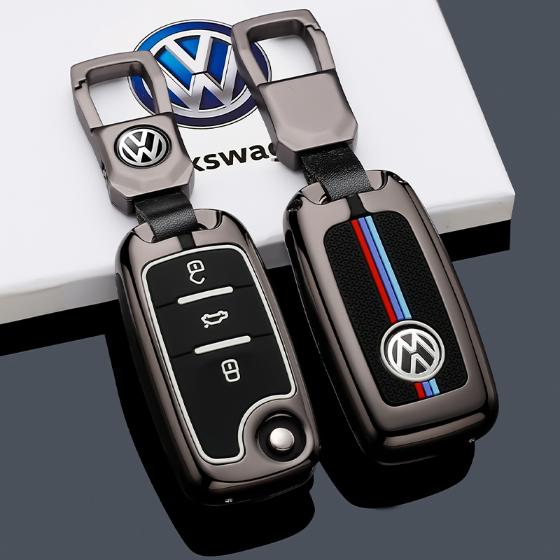 大众桑塔纳钥匙套朗逸polo老途观18款速腾宝来壳扣包汽车捷达尚酷