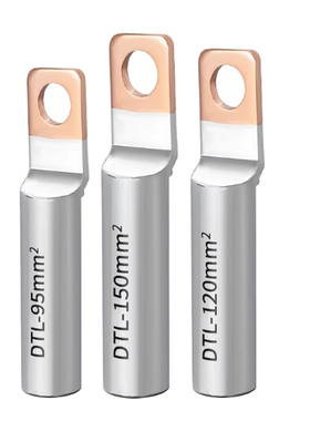 DTL方头铜铝过渡鼻子DTLF-120/150/185光伏空开断路器接线端子