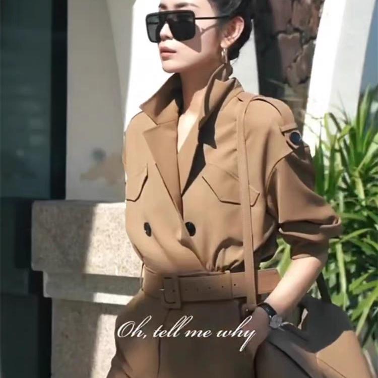中长款英伦风正式场合连衣裙