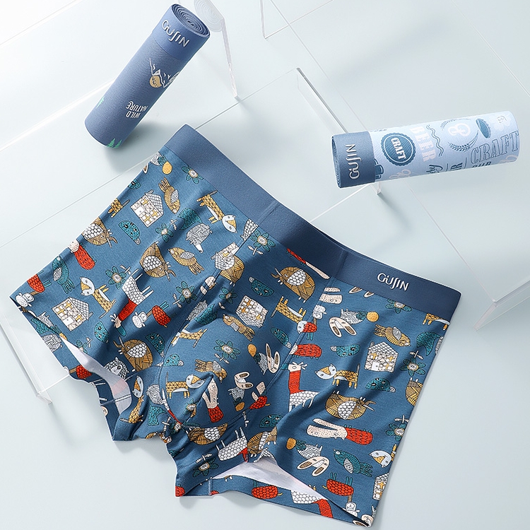 古今印花平角裤时尚男内裤