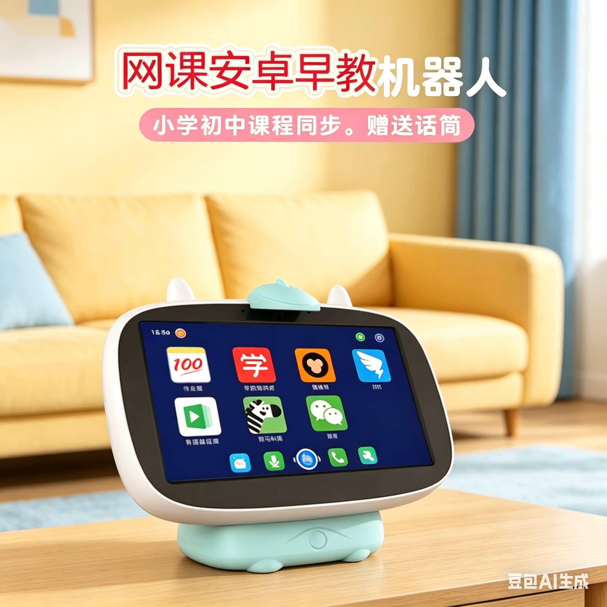 2026新款AI儿童智能教育机器人英语拼音学习机婴幼儿童早教机礼物