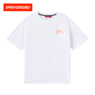 体恤衫 SprayGround鲨鱼嘴美式 宽松休闲半袖 T恤男夏季 街头印花短袖