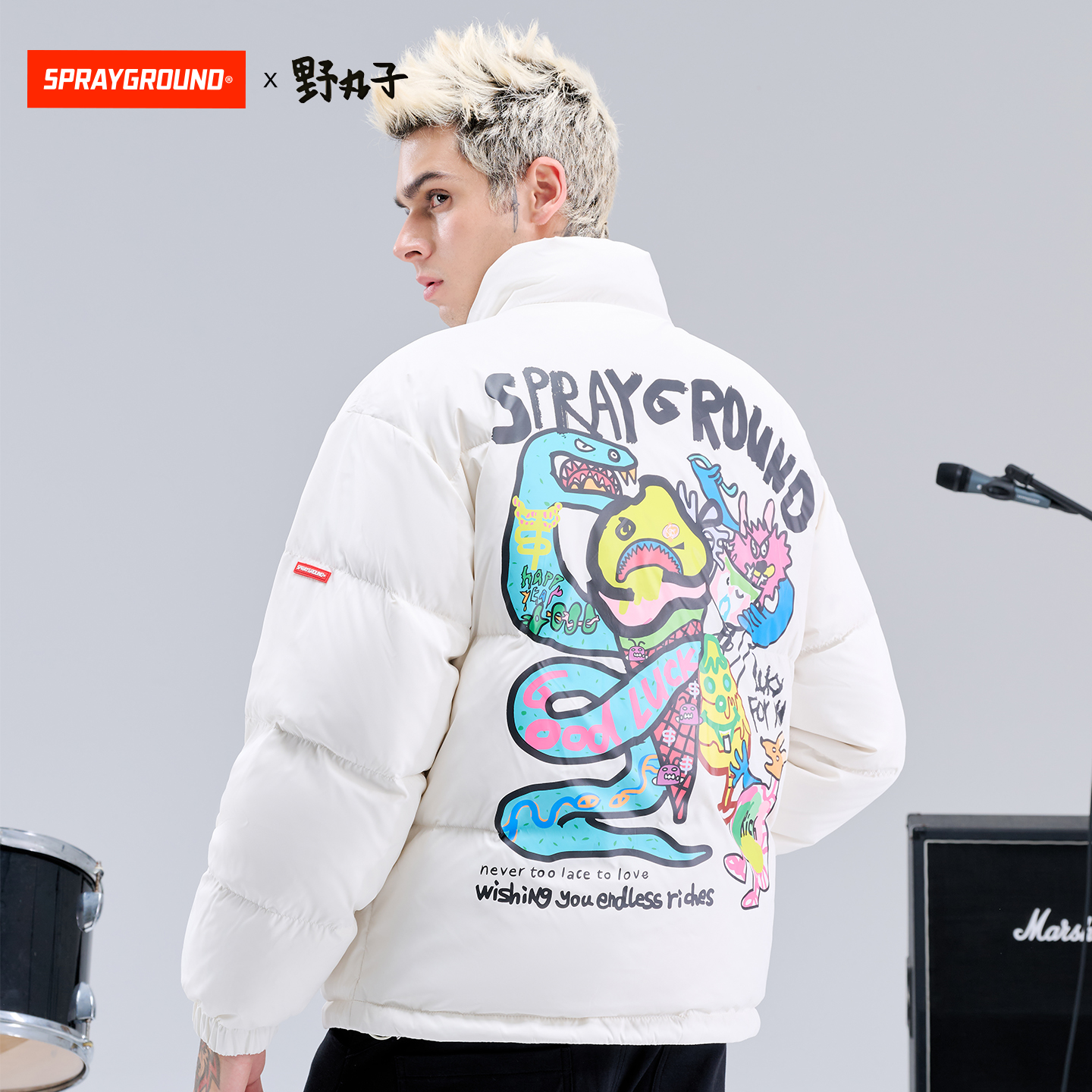 SG鲨鱼嘴XFEIDE联名立领羽绒服