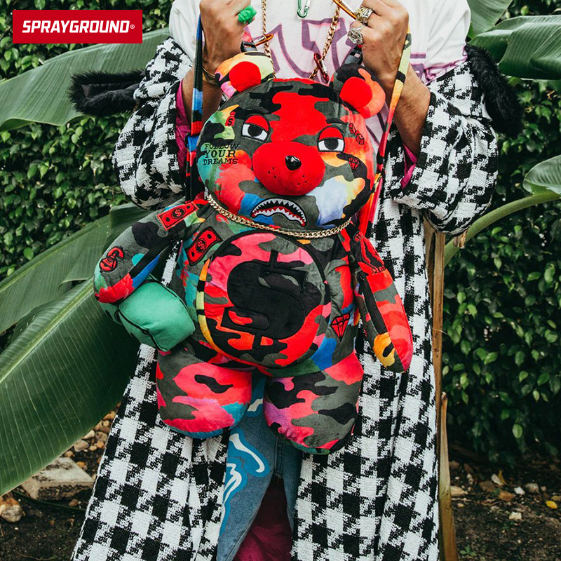 SprayGround小熊公仔包