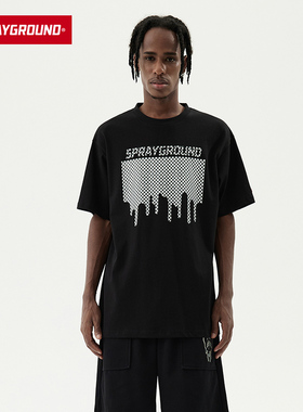 【特卖】SprayGround简约休闲短袖女百搭时尚宽松T恤男潮牌W08202
