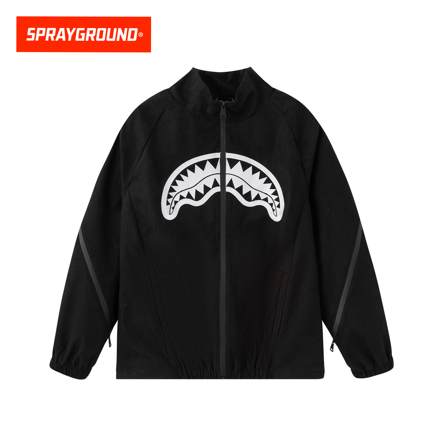 SprayGround鲨鱼嘴立领拉链夹克