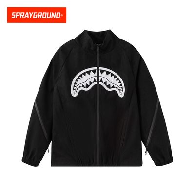 SprayGround鲨鱼嘴立领拉链夹克