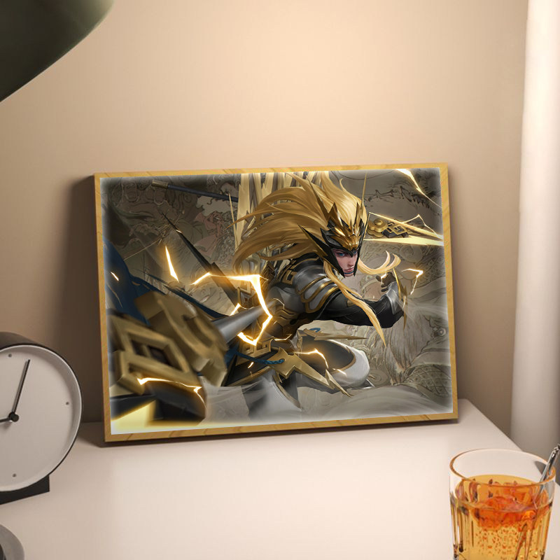 王者荣耀马超周边灯光画手办蓝牙音箱音响摆件镜子吧唧装饰小夜灯