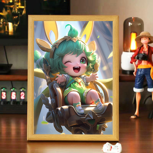 王者荣耀蔡文姬周边灯光画手办蓝牙音箱音响摆件镜子装饰画小夜灯