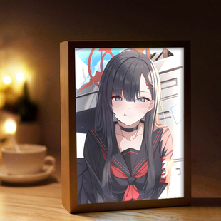 蔚蓝档案仲正一花周边灯光画电竞房间卧室床头厕所卫生间小夜灯