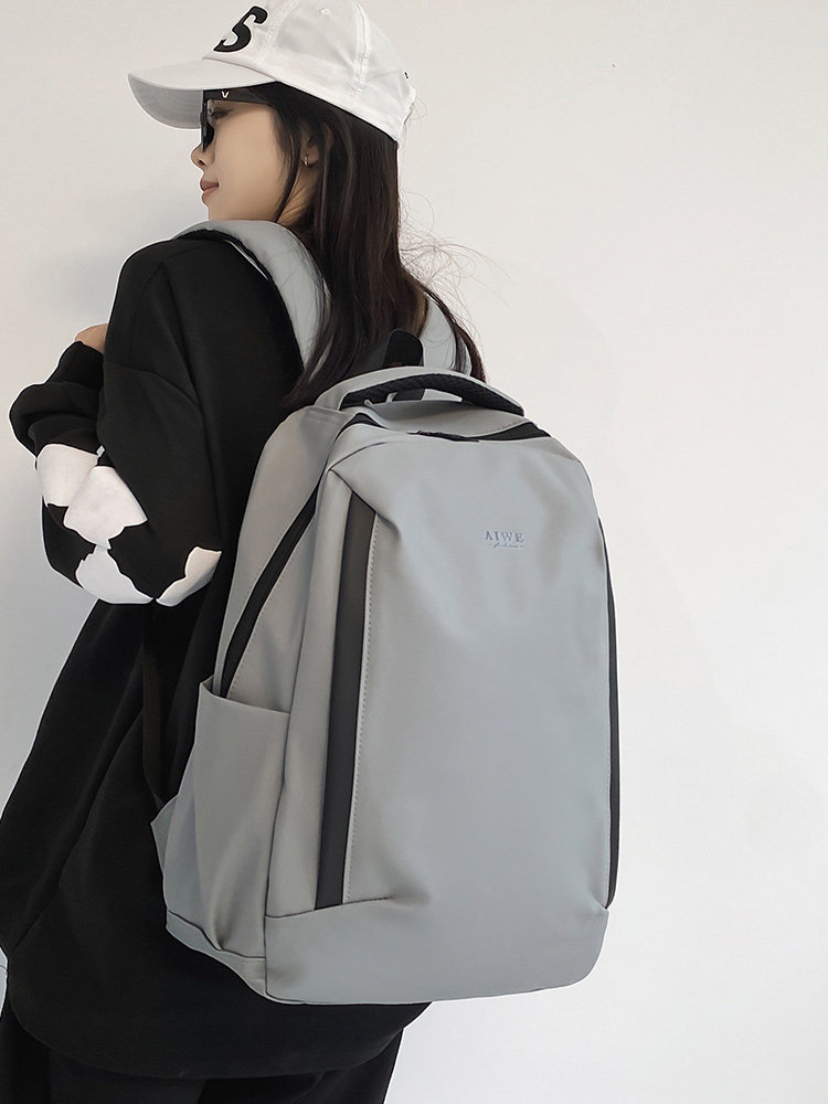BACKPACK MENS CASUAL SIMPLE LIGHTWEIGHT BACKPACK INS TRENDY BRAND VERSATILE LARGE-CAPACITY COLLEGE STUDENT HIGH SCHOOL STUDENT SCHOOL BAG