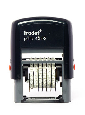 卓达印章/printy 4846 /Trodat/回墨印 可调日期外壳材料