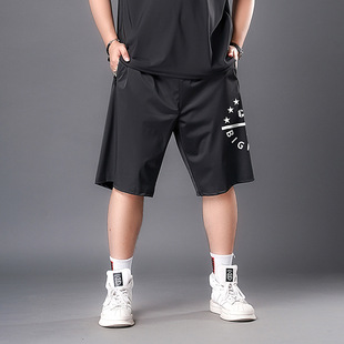 男夏季 半截裤 外穿潮流宽松运动五分裤 薄款 沙滩马裤 青少年休闲短裤