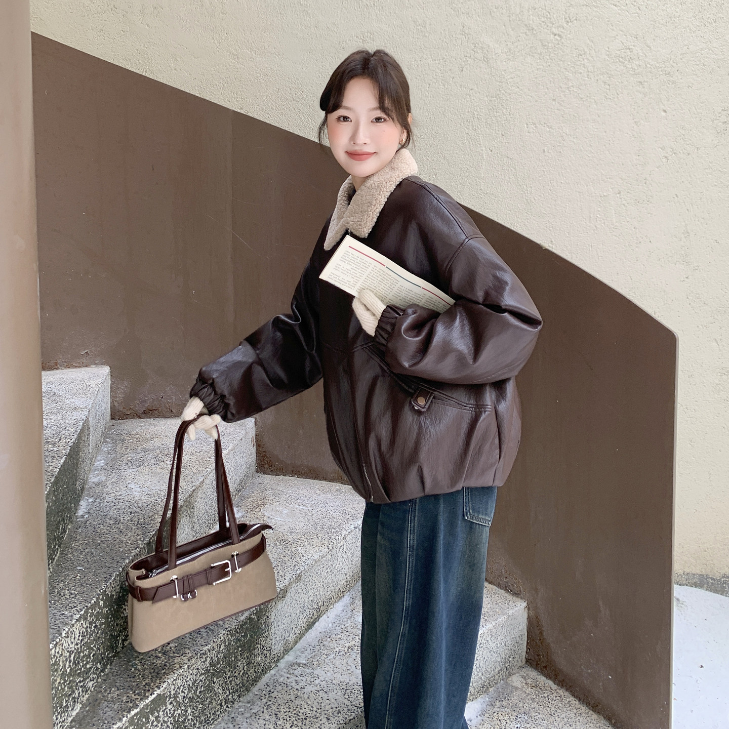 【新品】皮衣加棉152-7322-P195-288,女装棉衣/棉服,浙宝152