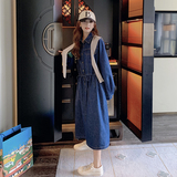 现货【】牛仔连衣裙带披肩152-9506-P135-控价188，女装连衣裙，浙宝152