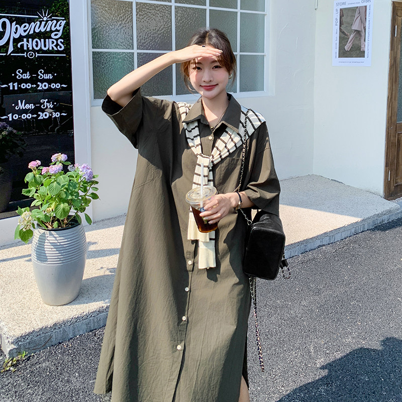 【现货】衬衫连衣裙带披肩152-9816-P125-188,女装连衣裙,浙宝152